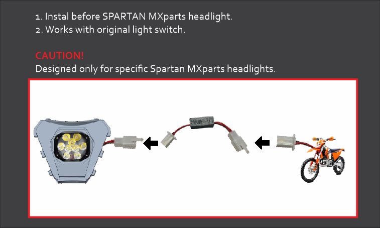 SMP Sherco High/Low Beam Adapter image 2