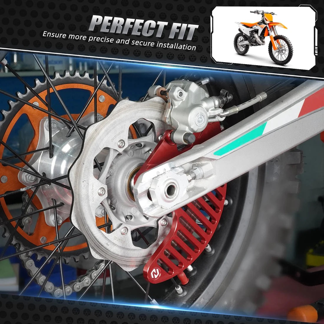 KTM Rear Disc Guard 04-24 HUSQ GAS GAS image 4