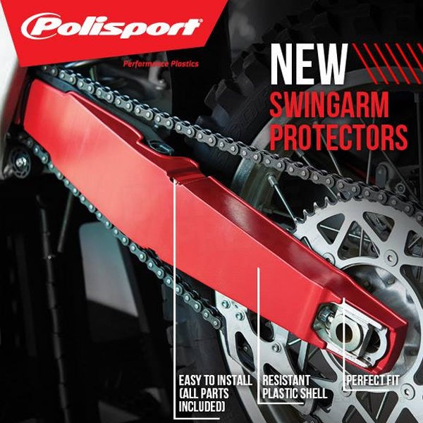 Polisport Beta Swingarm Guards Red image 1