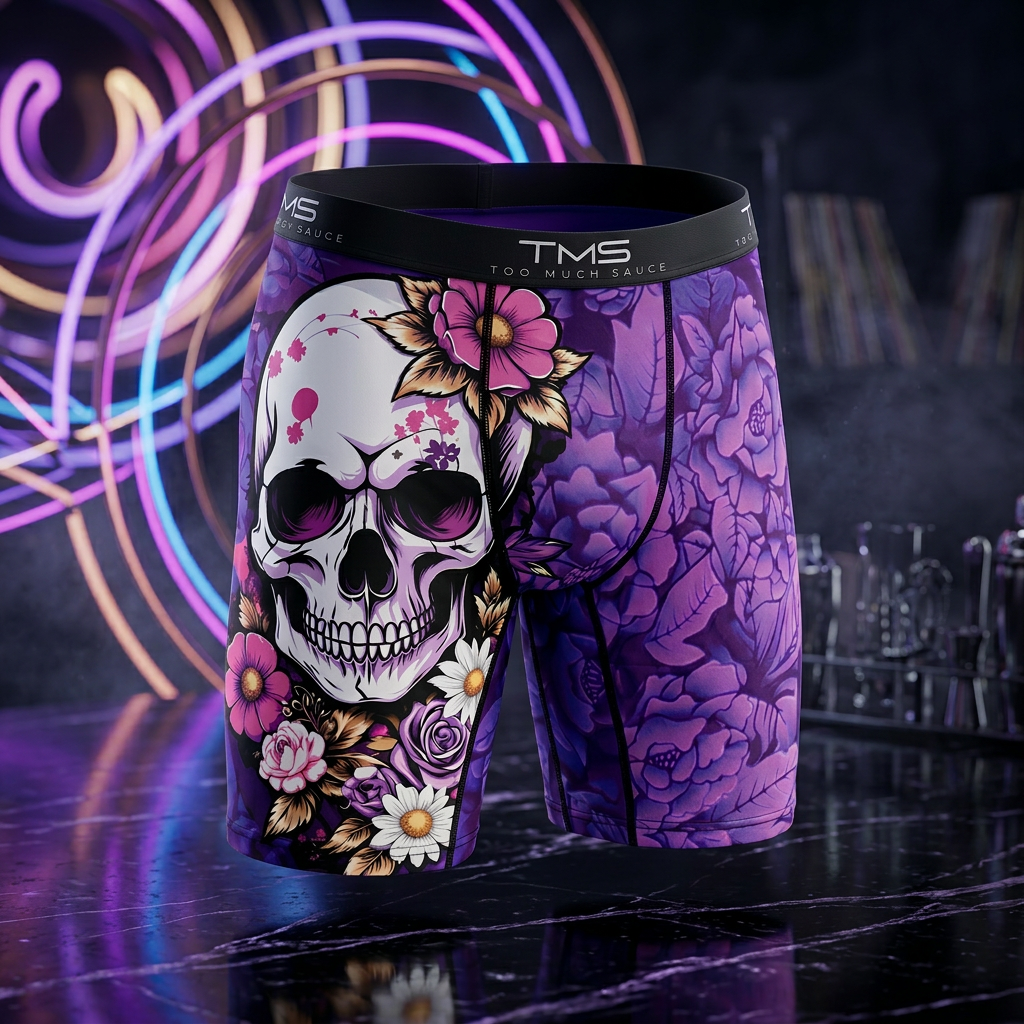 TMS Amethyst Skull Performance Boxer Short