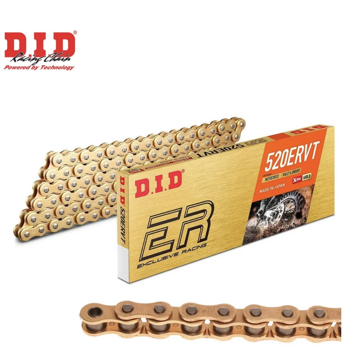 D.I.D 520 ERVT Heavy Duty X Ring Gold Chain 120L